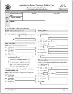 Form I-90, Application to Replace Permanent Resident Card