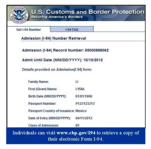 Form I 94 Arrival Departure Record Explained Citizenpath