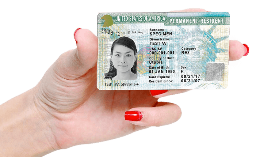 green card renewal application fee check