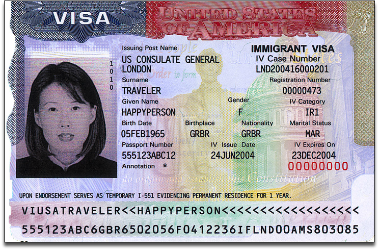 admission class on immigrant visa