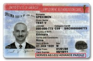 che cos'è l'Advance Parole EAD Combo Card