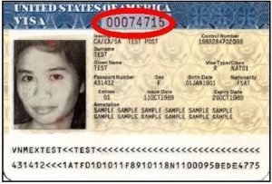 Location Of The Visa Number On A US Visa | CitizenPath