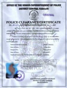 Police clearance certificate india sample