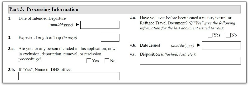 Disposition Of Travel Document On Form I 131 Citizenpath