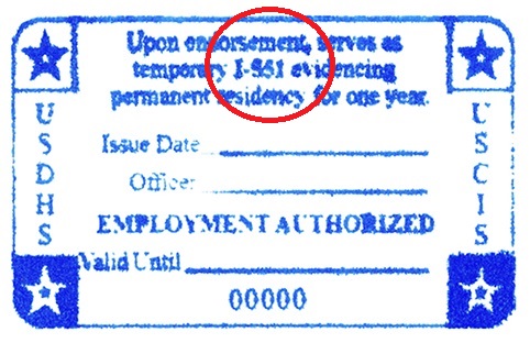 proof of permanent residence to work with an expired green card