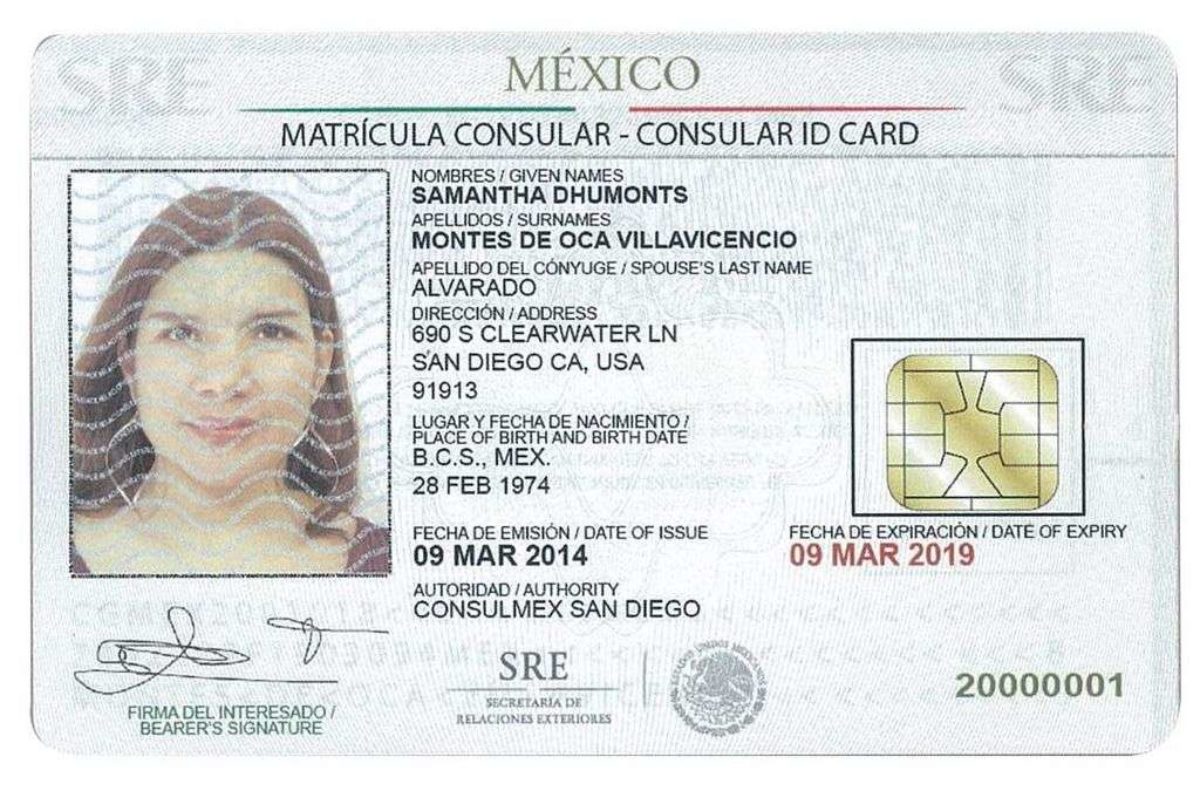 matricula consular card id