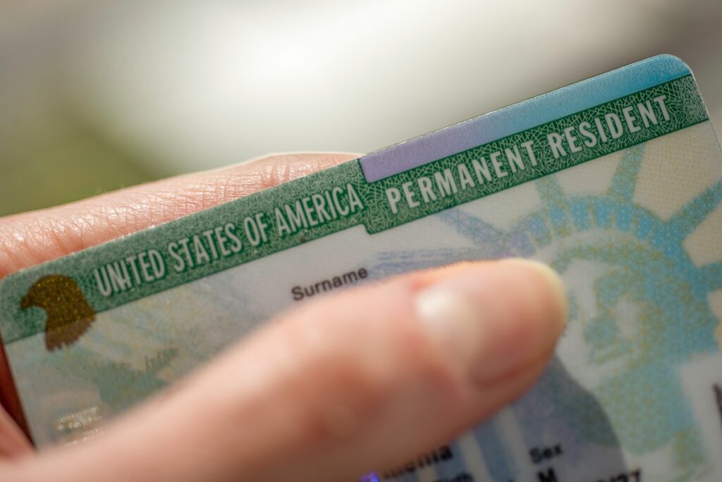 Person with a permanent resident card - green card name change process