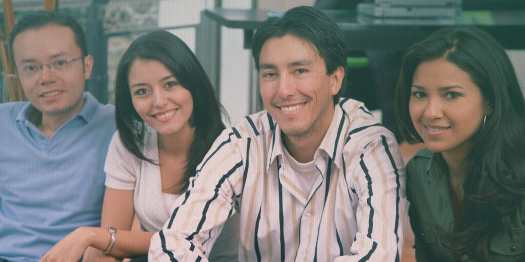 Group of students discussing a college education for dreamers