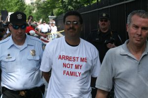 immigration protest for central american asylum